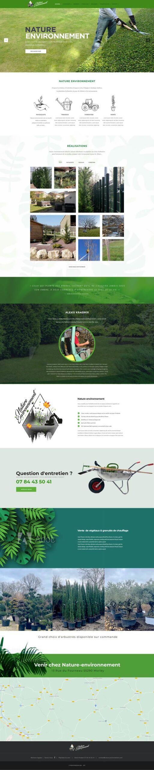 Site Nature Environnement - Design Rodolphe Joannes
